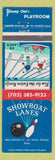 Matchbook Cover - Showboat Lanes Bowling Las Vegas NV