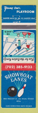 Matchbook Cover - Showboat Lanes Bowling Las Vegas NV