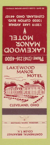 Matchbook Cover - Lakewood Manor Motel Cleveland OH