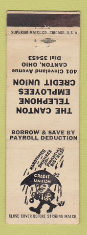 Matchbook Cover - Canton Telephone Employees Credit Union OH WORN