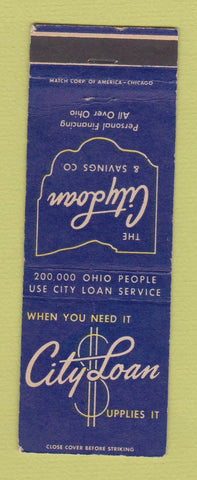 Matchbook Cover - City Loan Savings OH