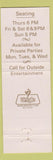 Matchbook Cover - Forest View Gardens German Cincinnati OH
