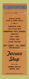 Matchbook Cover - Terrace Shop Aultman Hospital Canton OH WEAR tan