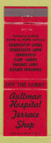 Matchbook Cover - Aultman Hospital Terrace Shop Canton OH orange