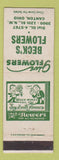 Matchbook Cover - Beck's Flowers Canton OH