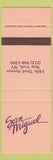 Matchbook Cover - San Miguel New York NY