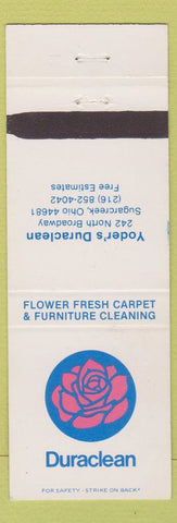 Matchbook Cover - Duraclean Carpet Furniture Cleaning Sugarcreek OH Yoder's