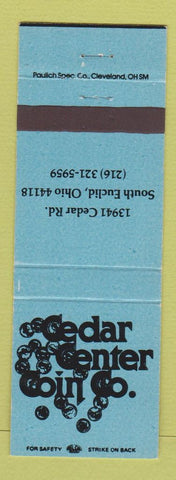 Matchbook Cover - Cedar Center Coin South Euclid OH BLUE