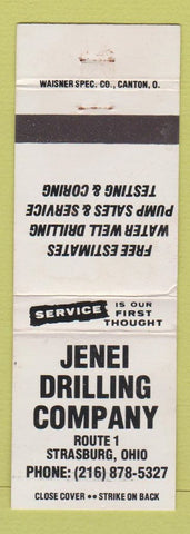 Matchbook Cover - Jenei Drilling Strasburg OH WEAR