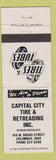 Matchbook Cover - Capital City Tire Retreading Columbus OH WEAR