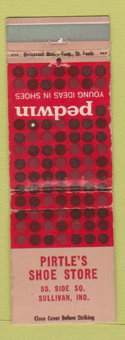Matchbook Cover - Pedwin Shoes Pirtle's Sullivan IN WEAR