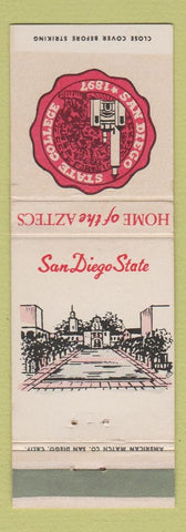 Matchbook Cover - San Diego State University CA Aztecs