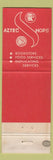 Matchbook Cover - San Diego State University CA Aztecs