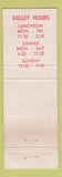Matchbook Cover - Lorelei Seafood Restaurant Mount Pleasant SC WORN