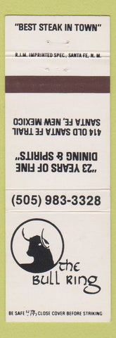 Matchbook Cover - Bull Ring Santa Fe NM
