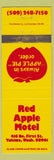 Matchbook Cover - Red Apple Motel Yakima WA