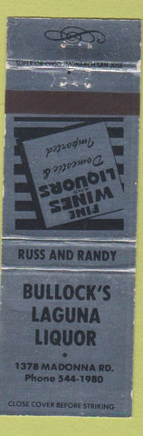 Matchbook Cover - Bullock's Laguna Liquor