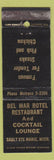 Matchbook Cover - Del Mar Hotel Restaurant Sault Ste Marie MI WEAR