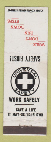 Matchbook Cover - Work Safety