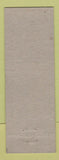 Matchbook Cover - Work Safety