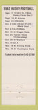 Matchbook Cover - Washington Huskies 1982 Football schedule Seattle WA