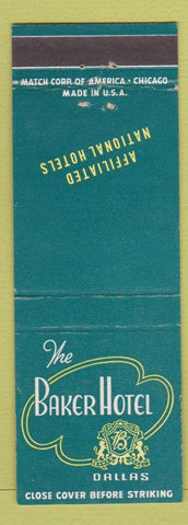 Matchbook Cover - Baker Hotel Dallas TX