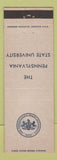 Matchbook Cover - Pennsylvania State University State College PA