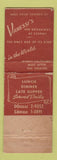 Matchbook Cover - Vanessi's San Francisco CA