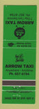 Matchbook Cover - Arrow Taxi Cab