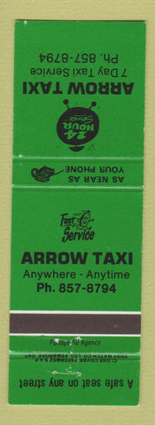 Matchbook Cover - Arrow Taxi Cab