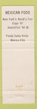 Matchbook Cover - 1967 New York World's Fair Expo 68 Mexican Fonda Santa Anita