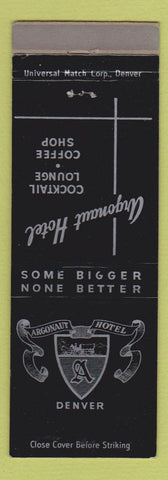 Matchbook Cover - Argonaut Hotel Denver Colorado