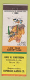 Matchbook Cover - Gail Emberson Ringgold GA Superior Match