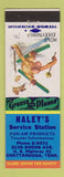 Matchbook Cover - Haley's Service Pan Am oil gas Chattanooga TN