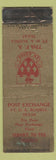 Matchbook Cover - Post Exchange Fort DA Russell TX WORN