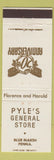 Matchbook Cover - Pyle's General Store Blue Marsh PA