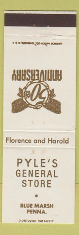 Matchbook Cover - Pyle's General Store Blue Marsh PA