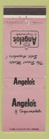 Matchbook Cover - Angelo's Super Markets WORN