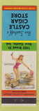 Matchbook Cover - Ben Saathoff's Castle Cigar Store New Castle IN pinup