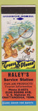 Matchbook Cover - Haley's Service Pan Am oil gas Chattanooga TN
