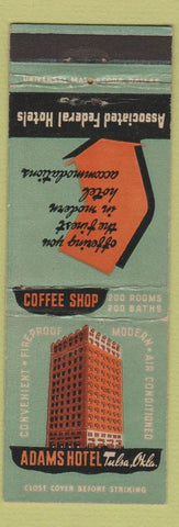 Matchbook Cover - Adams Hotel Tulsa OK WEAR