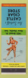 Matchbook Cover - Ben Saathoff's Castle Cigar Store New Castle IN pinup