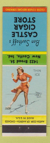 Matchbook Cover - Ben Saathoff's Castle Cigar Store New Castle IN pinup