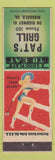 Matchbook Cover - Pat's Grill Ringgold GA low phone pinup