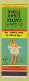 Matchbook Cover - Ben Saathoff's Castle Cigar Store New Castle IN pinup