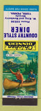Matchbook Cover - Country Style Diner York PA