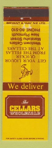 Matchbook Cover - Cellars Wholesale New Plymouth New Zealand