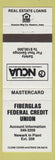 Matchbook Cover - Fiberglas Federal Credit Union Newark OH