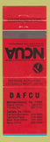 Matchbook Cover - Defense Activities Credit Union Carlisle PA WEAR red