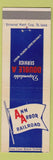 Matchbook Cover - Ann Arbor Railroad MI